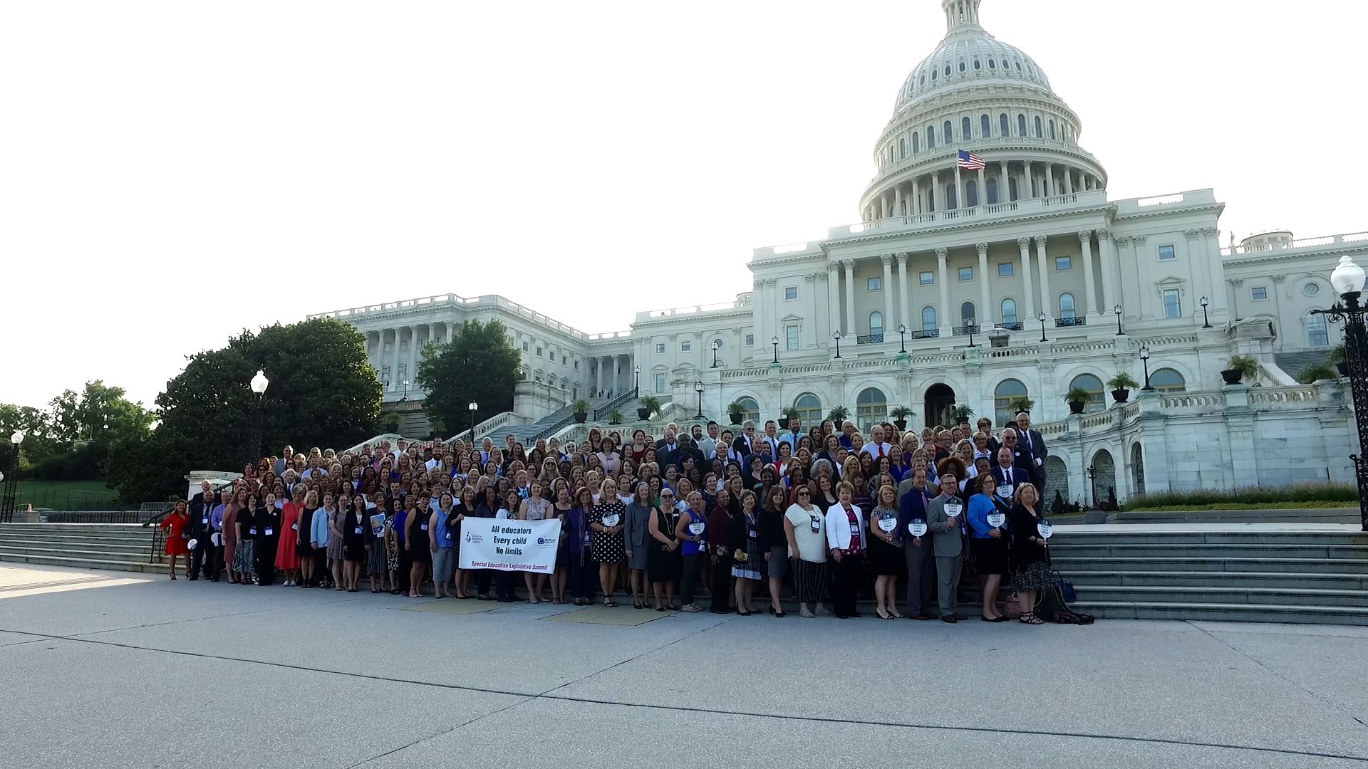 Special Education Legislative Summit attendees on Capitol Hill