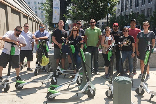 eLuma Lime Scooters