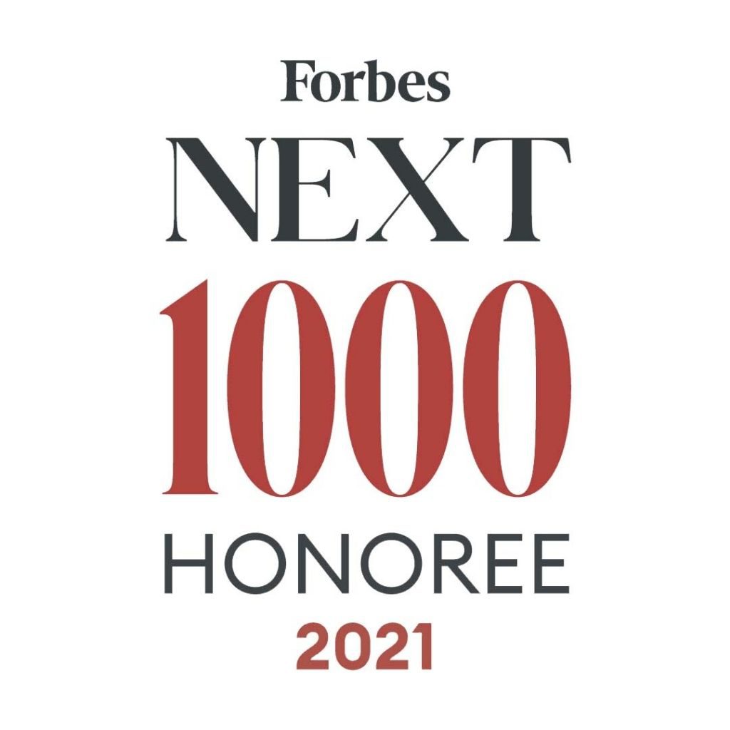 Forbes Next 1000 Honoree 2021 Logo